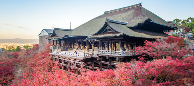 旅行で京都の清水寺
